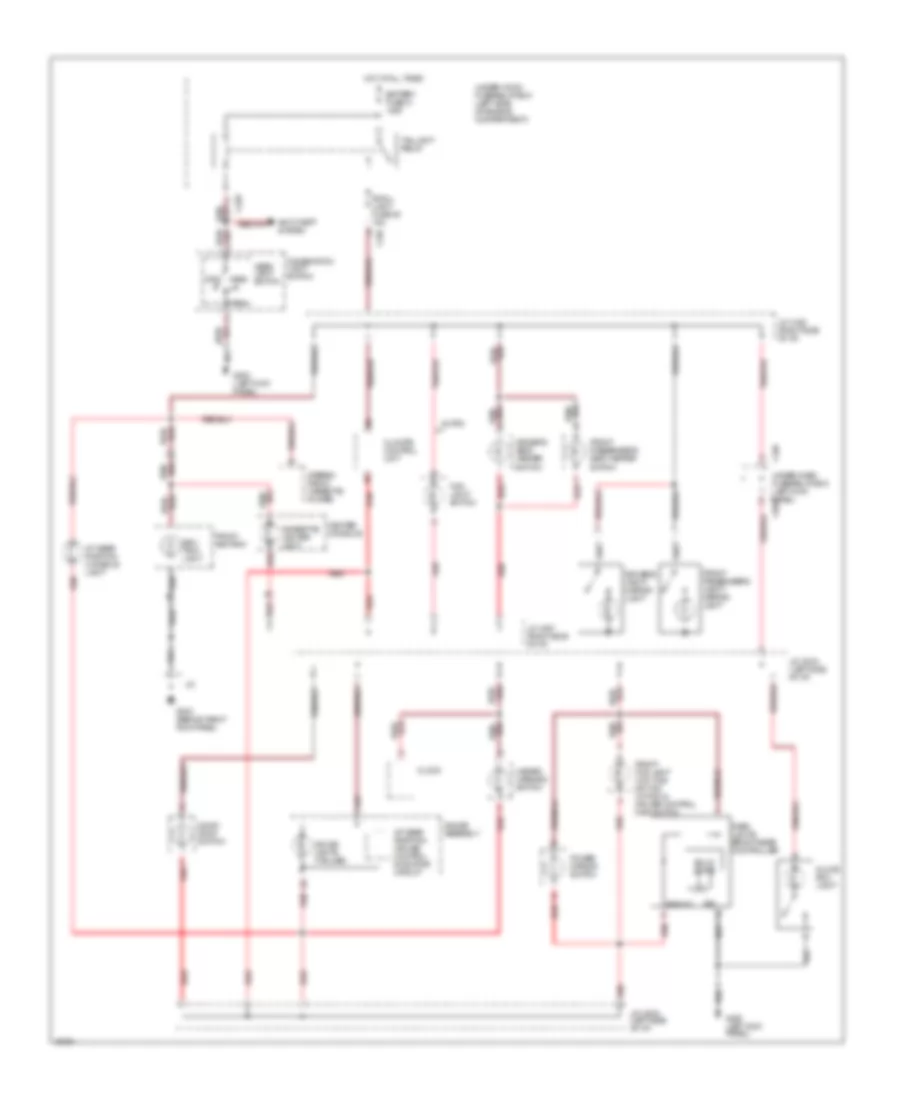 Interior Lights Wiring Diagram 1 of 2 for Acura 3 2TL 1996