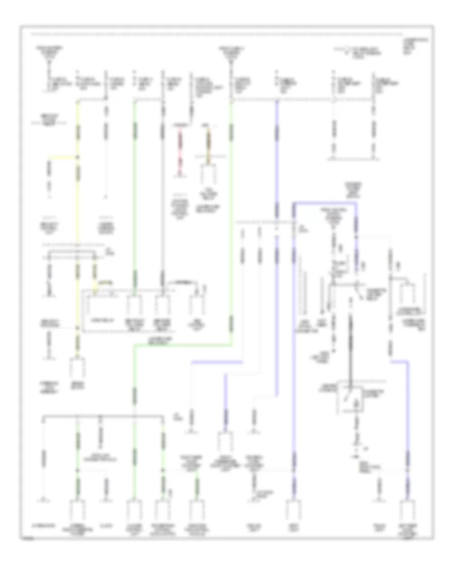 Power Distribution Wiring Diagram (2 of 5) for Acura 3.2TL 1996