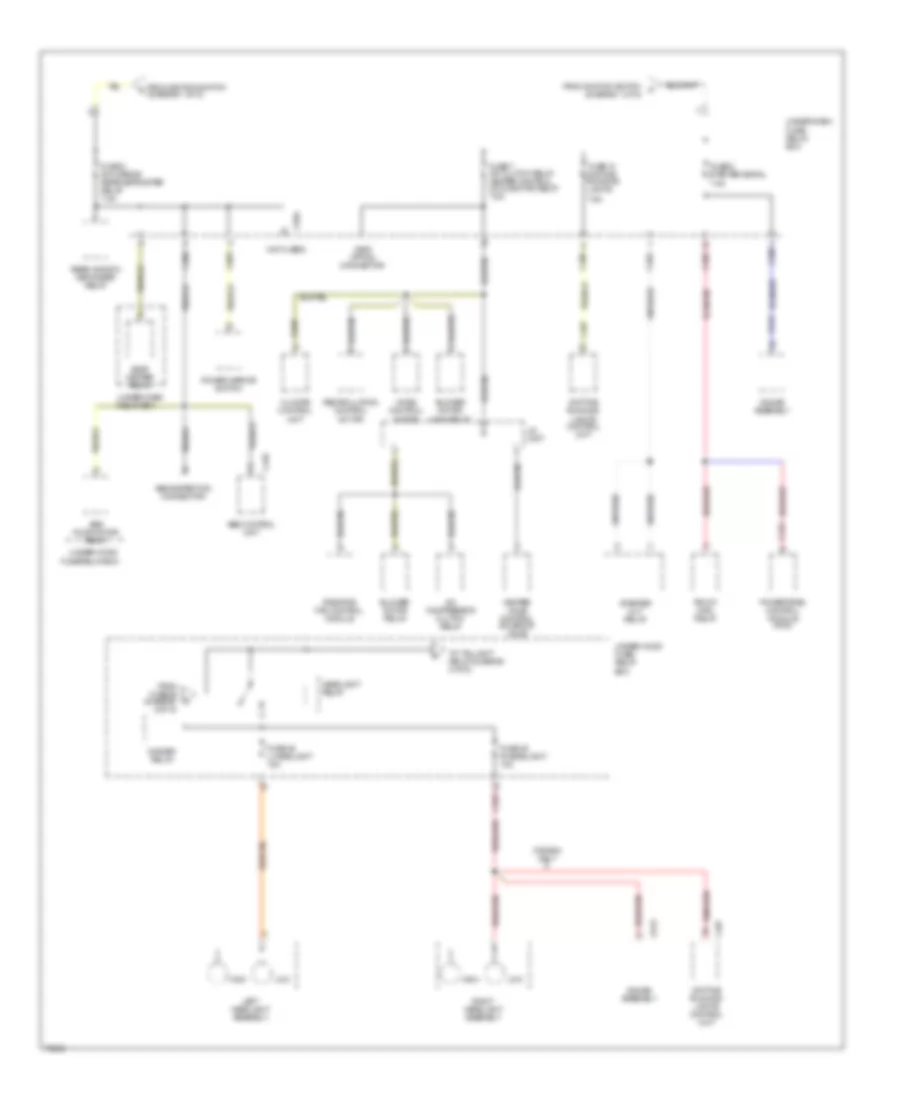 Power Distribution Wiring Diagram (4 of 5) for Acura 3.2TL 1996