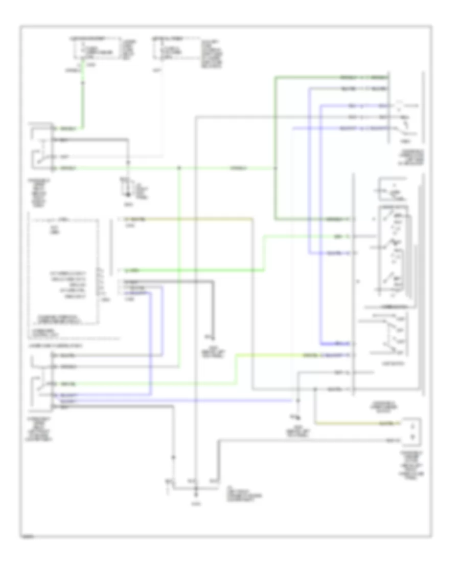 WiperWasher Wiring Diagram for Acura 3.2TL 1996