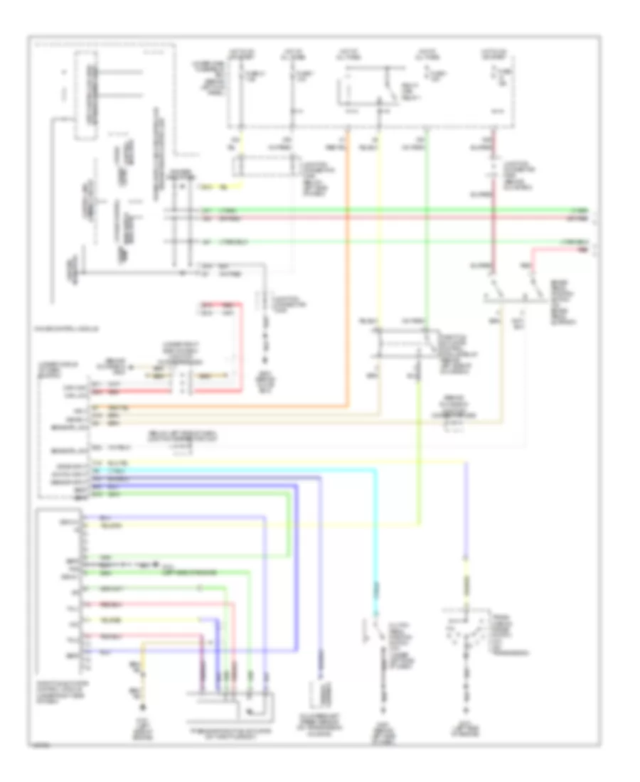 Cruise Control Wiring Diagram 1 of 2 for Acura TSX 2004