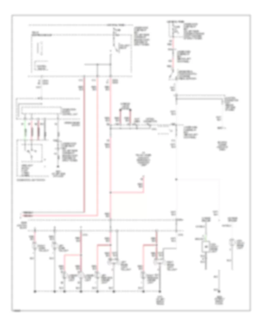 Exterior Lamps Wiring Diagram 2 of 2 for Acura TSX 2004