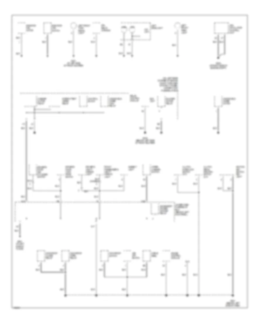 Ground Distribution Wiring Diagram (2 of 4) for Acura TSX 2004