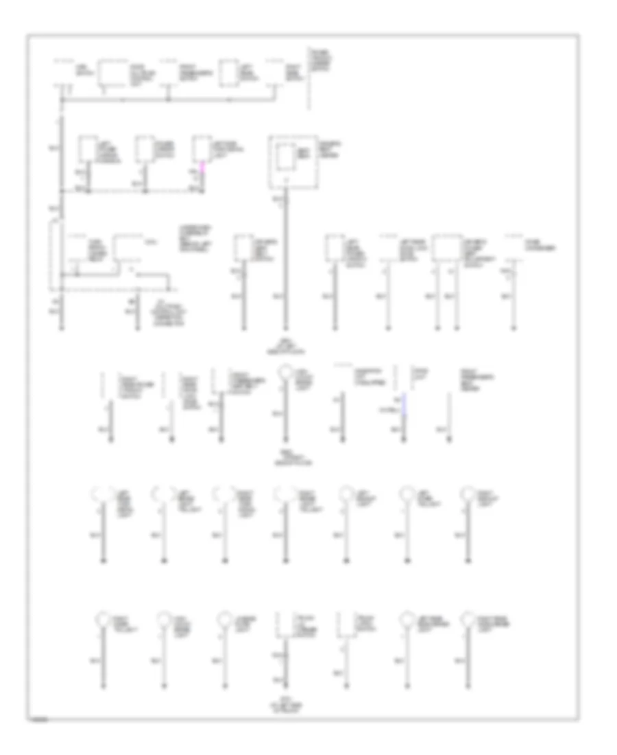 Ground Distribution Wiring Diagram 4 of 4 for Acura TSX 2004