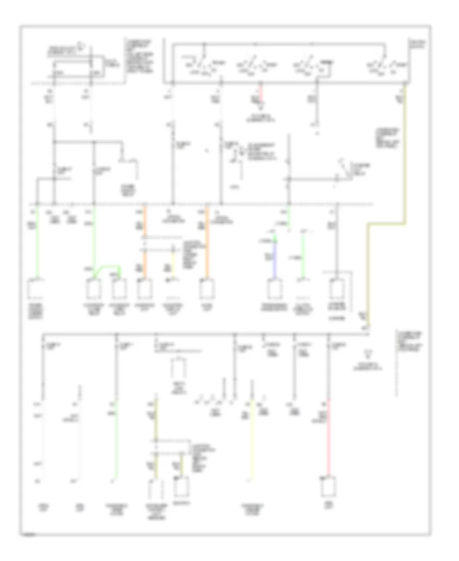 Power Distribution Wiring Diagram (2 of 4) for Acura TSX 2004