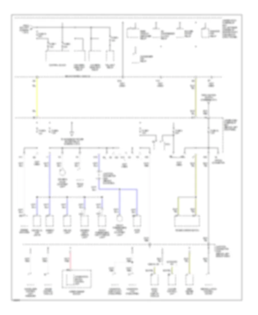 Power Distribution Wiring Diagram (3 of 4) for Acura TSX 2004