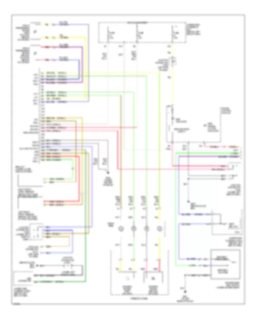 Supplemental Restraints Wiring Diagram 1 of 2 for Acura TSX 2004