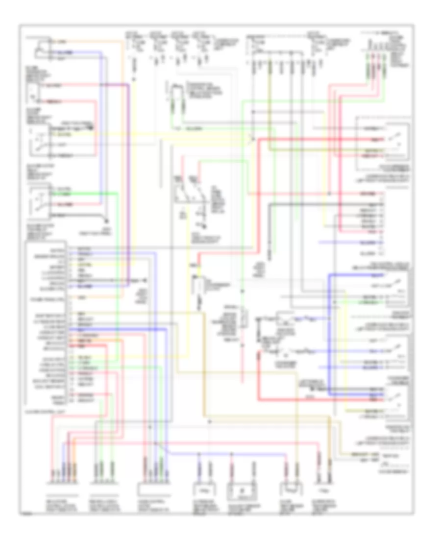 Automatic AC Wiring Diagram for Acura 3.5RL 1996