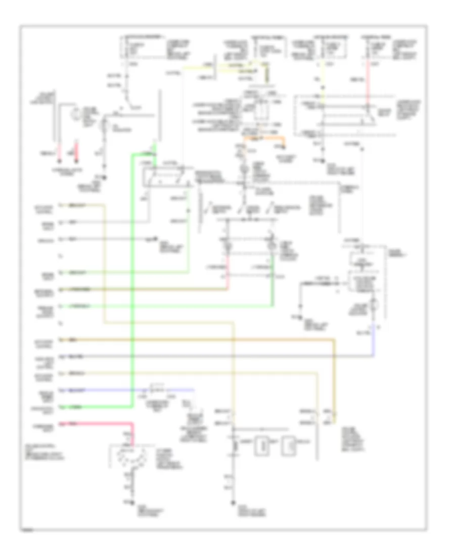 Cruise Control Wiring Diagram for Acura 3.5RL 1996