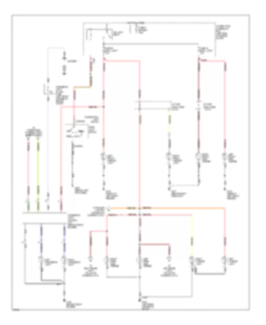 Exterior Lamps Wiring Diagram 1 of 3 for Acura 3 5RL 1996