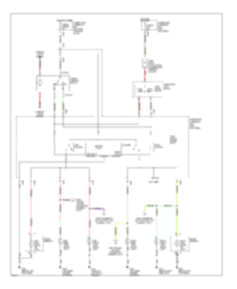 Exterior Lamps Wiring Diagram (3 of 3) for Acura 3.5RL 1996