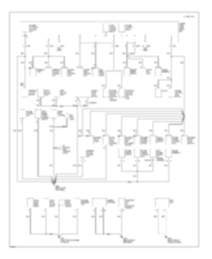 Ground Distribution Wiring Diagram (3 of 5) for Acura 3.5RL 1996