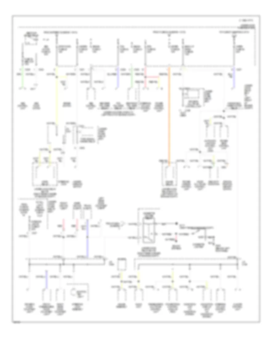 Power Distribution Wiring Diagram 2 of 5 for Acura 3 5RL 1996