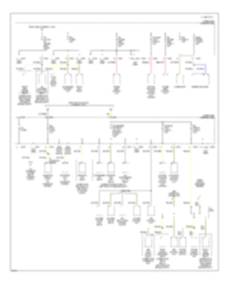 Power Distribution Wiring Diagram (3 of 5) for Acura 3.5RL 1996