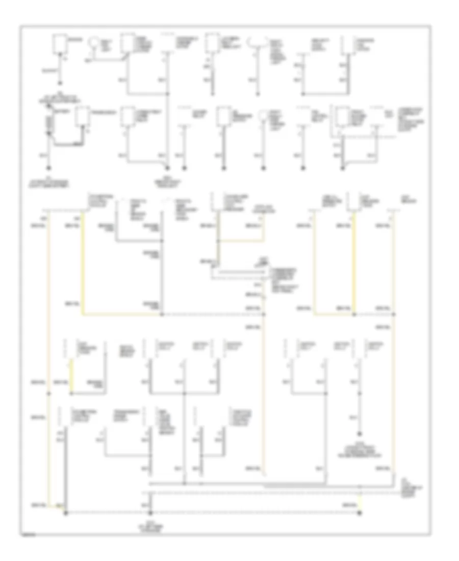 Ground Distribution Wiring Diagram 1 of 4 for Acura MDX 2005
