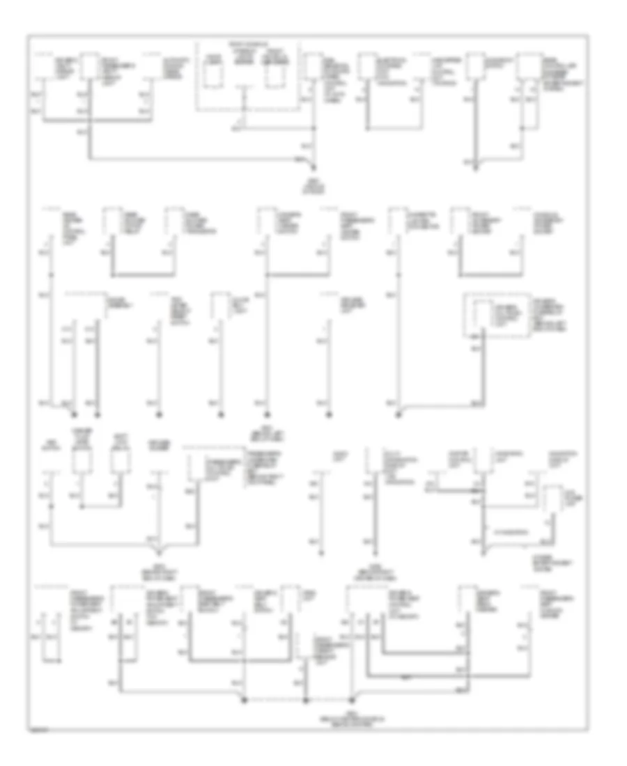 Ground Distribution Wiring Diagram 2 of 4 for Acura MDX 2005