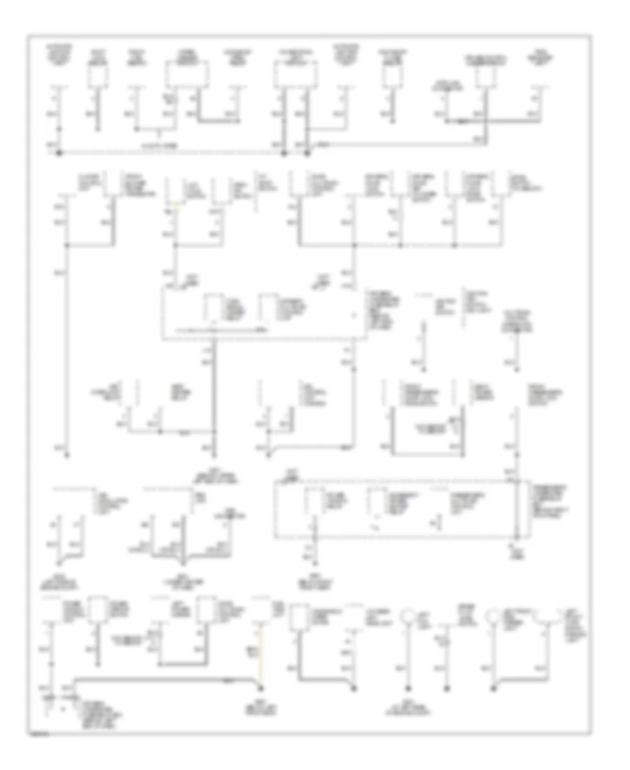 Ground Distribution Wiring Diagram 3 of 4 for Acura MDX 2005