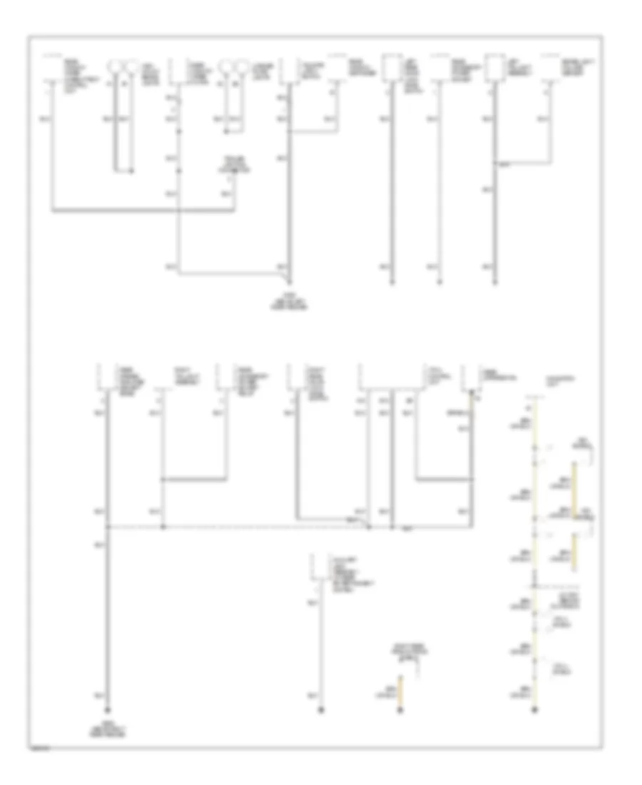 Ground Distribution Wiring Diagram 4 of 4 for Acura MDX 2005