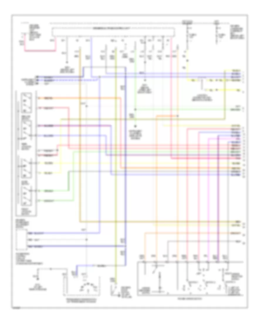 Memory Systems Wiring Diagram 1 of 3 for Acura MDX 2005