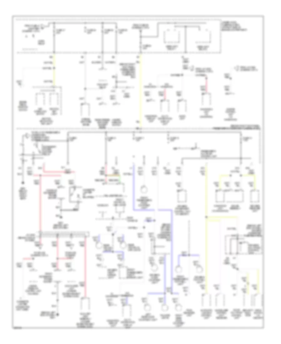 Power Distribution Wiring Diagram 3 of 4 for Acura MDX 2005