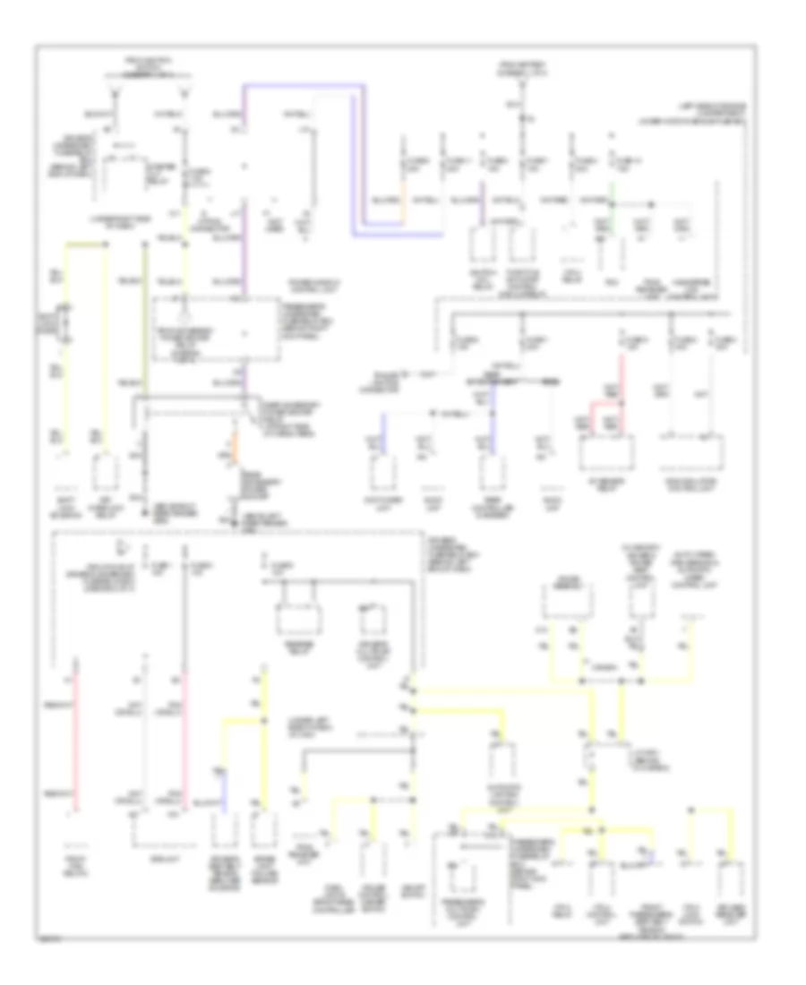 Power Distribution Wiring Diagram 4 of 4 for Acura MDX 2005