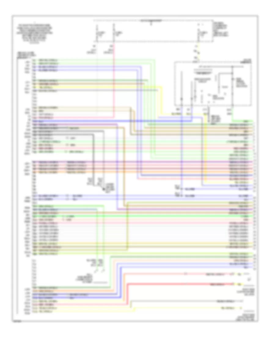 Supplemental Restraints Wiring Diagram 1 of 3 for Acura MDX 2005