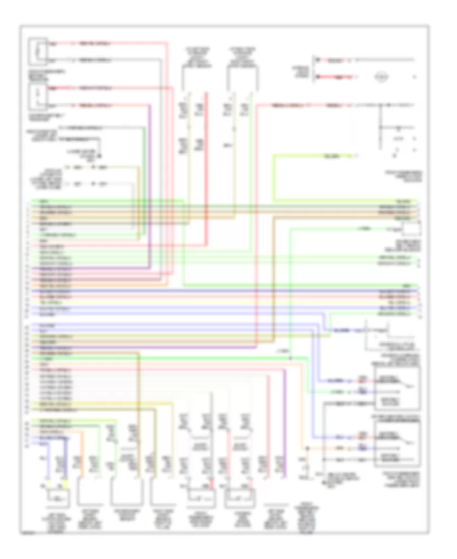Supplemental Restraints Wiring Diagram 2 of 3 for Acura MDX 2005