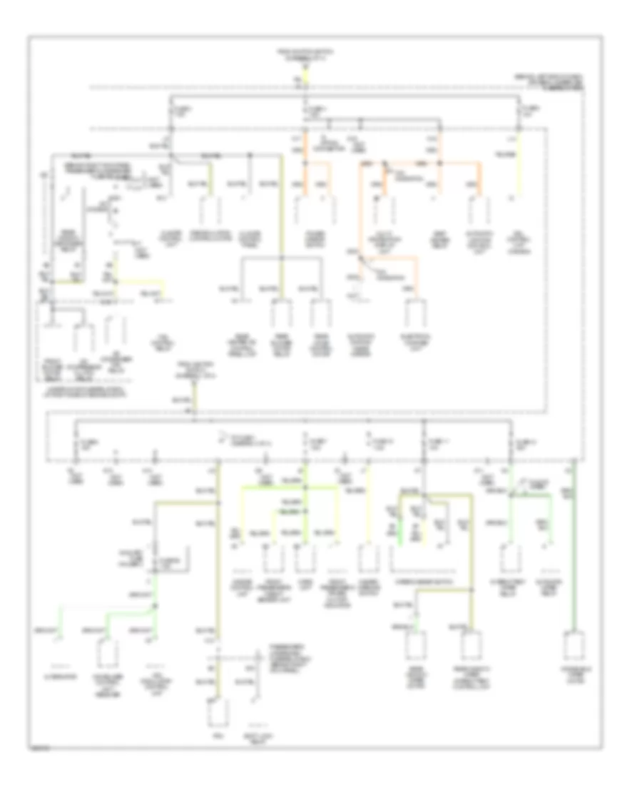Power Distribution Wiring Diagram (2 of 4) for Acura MDX Touring 2005