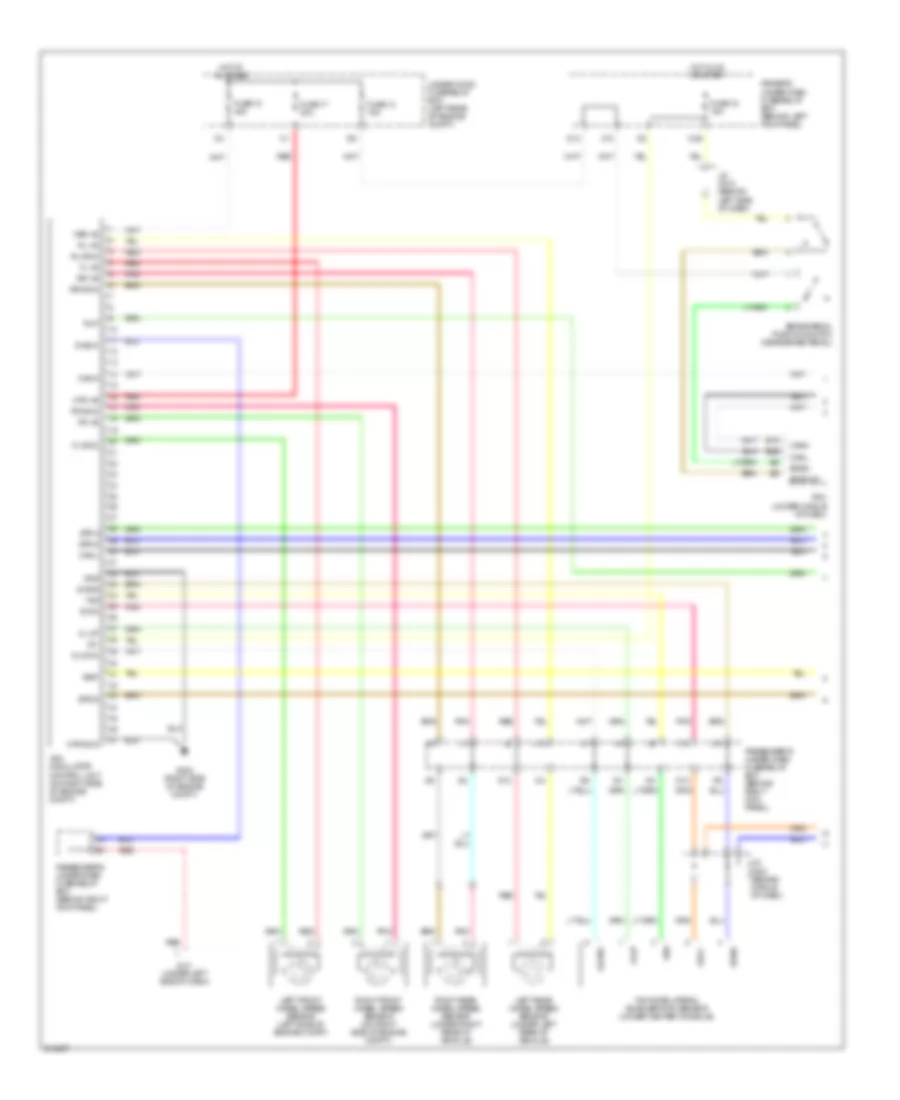 Anti lock Brakes Wiring Diagram 1 of 2 for Acura RL 2005