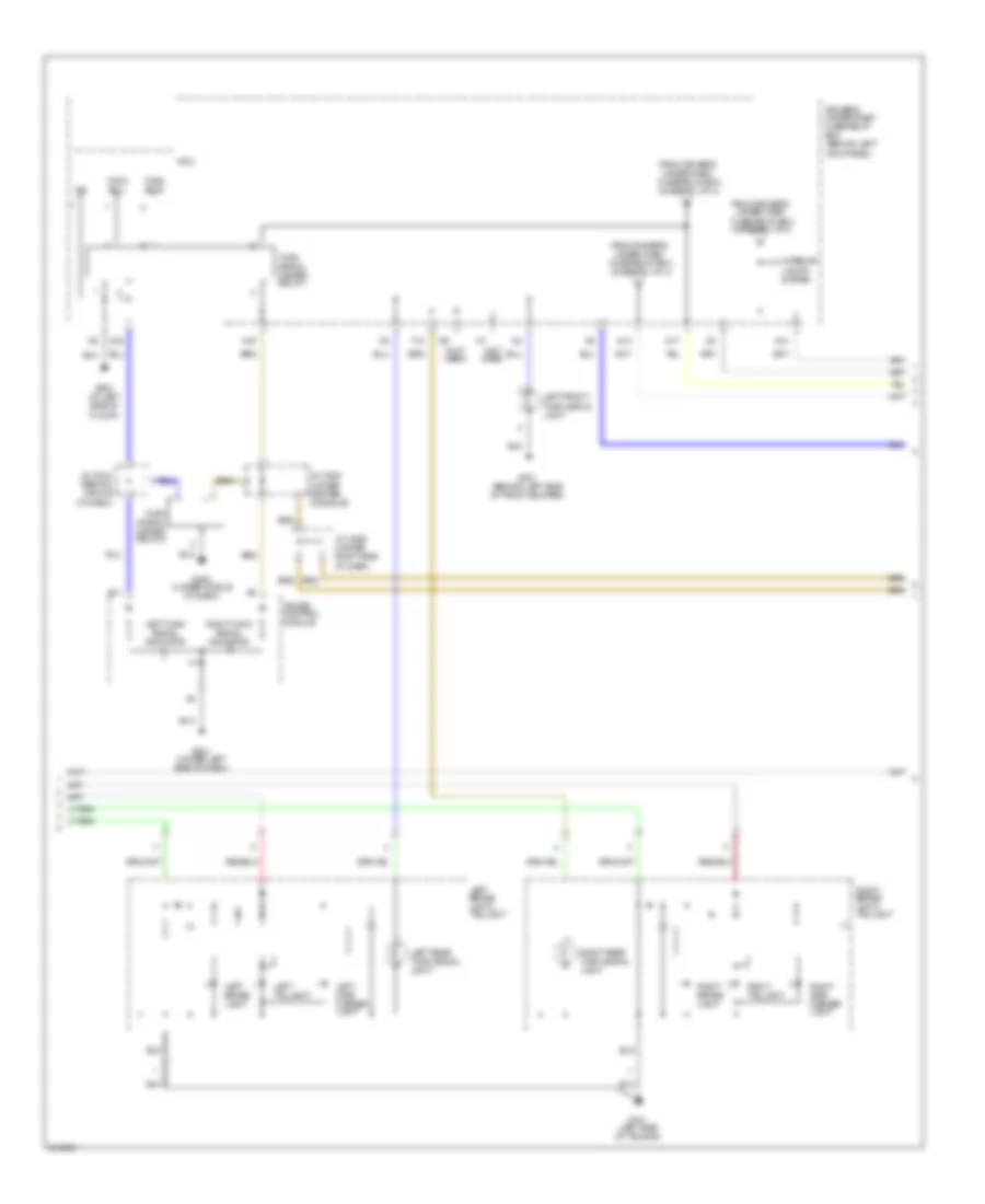 Exterior Lamps Wiring Diagram 2 of 3 for Acura RL 2005