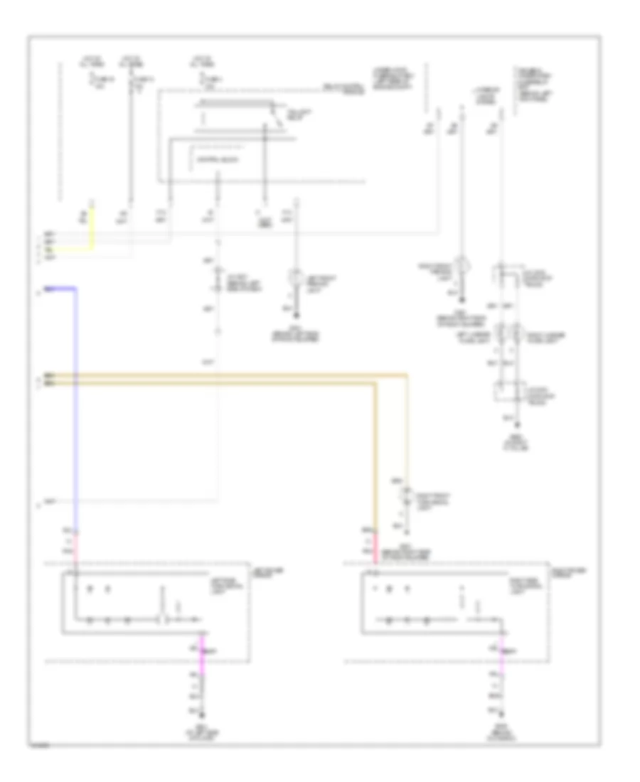 Exterior Lamps Wiring Diagram 3 of 3 for Acura RL 2005