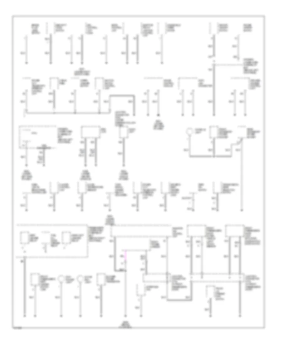 Ground Distribution Wiring Diagram 2 of 4 for Acura RL 2005