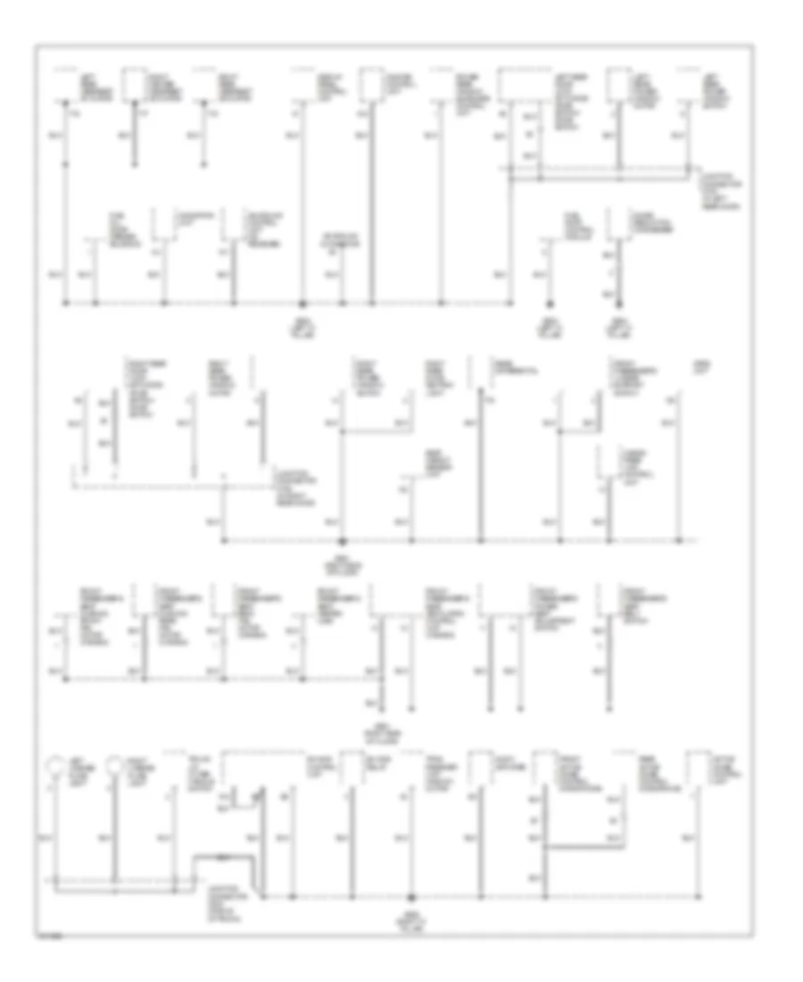 Ground Distribution Wiring Diagram 4 of 4 for Acura RL 2005