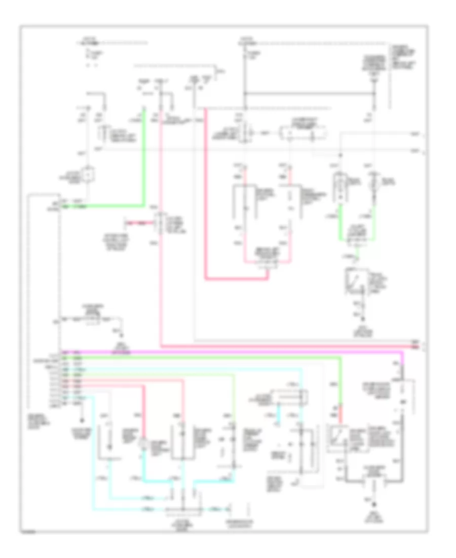 Courtesy Lamp Wiring Diagram 1 of 3 for Acura RL 2005