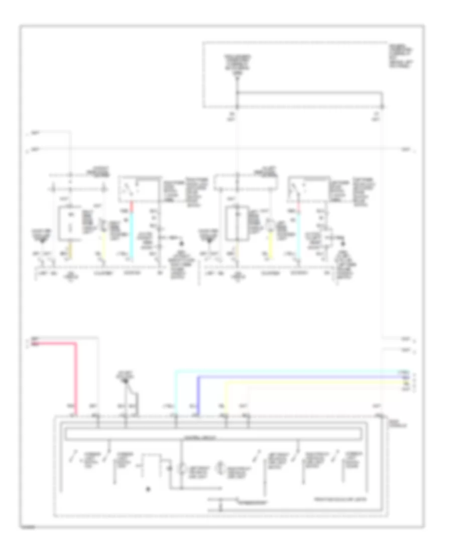 Courtesy Lamp Wiring Diagram 2 of 3 for Acura RL 2005