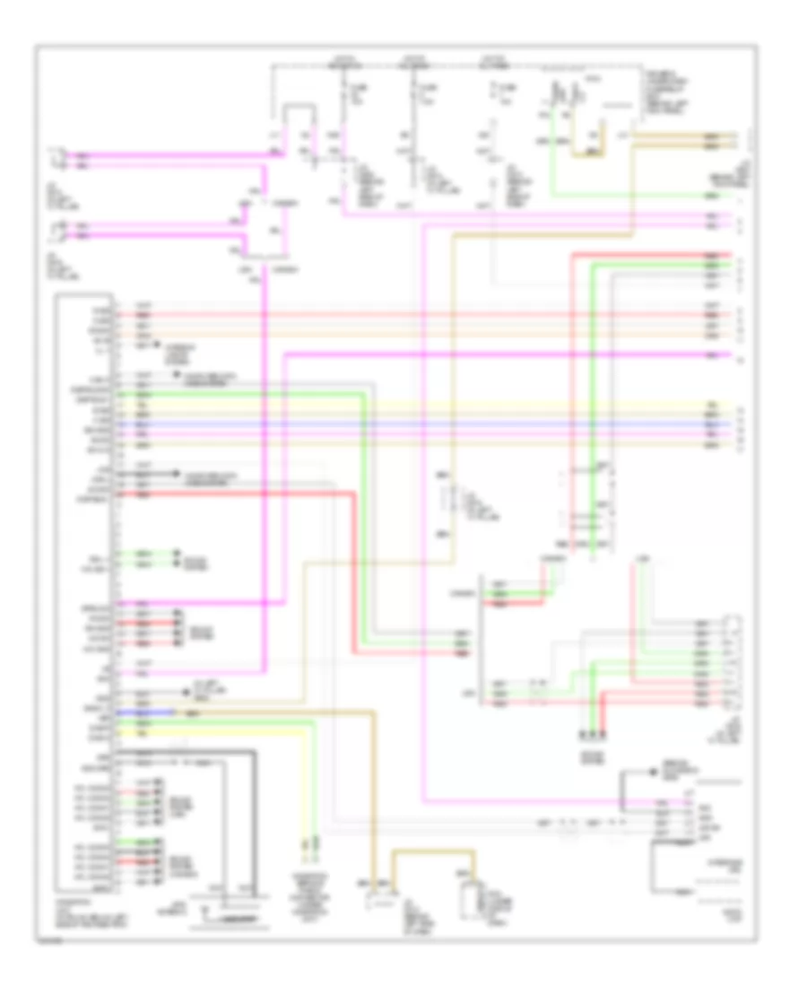 Navigation Wiring Diagram 1 of 2 for Acura RL 2005