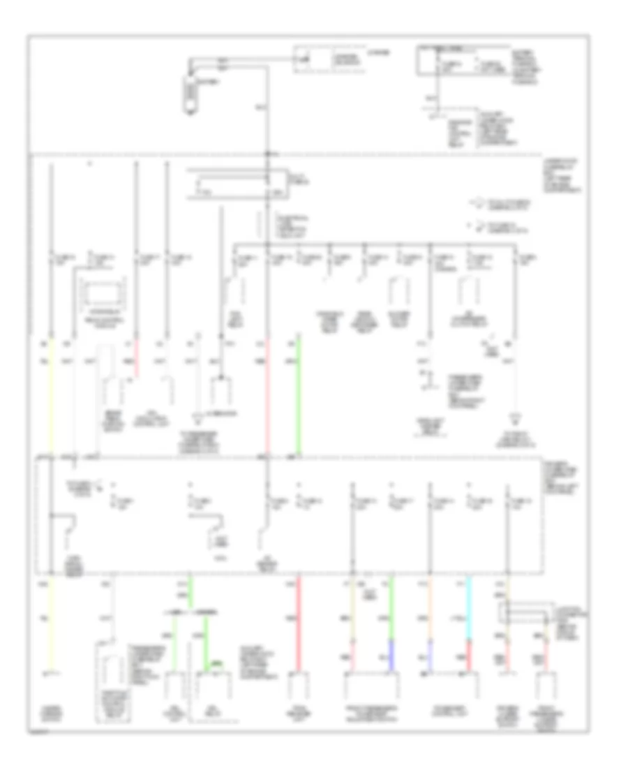 Power Distribution Wiring Diagram 1 of 5 for Acura RL 2005