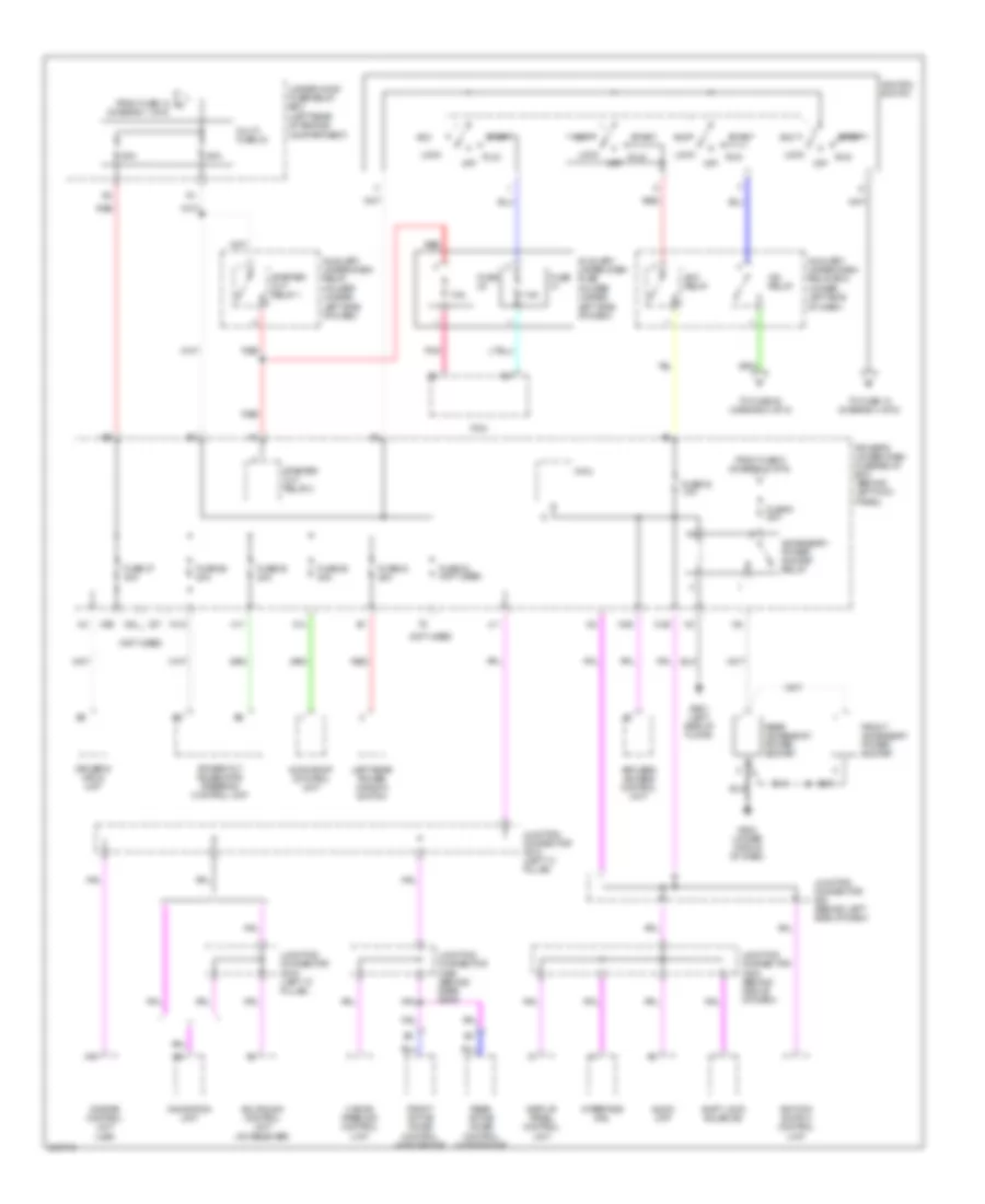 Power Distribution Wiring Diagram (2 of 5) for Acura RL 2005