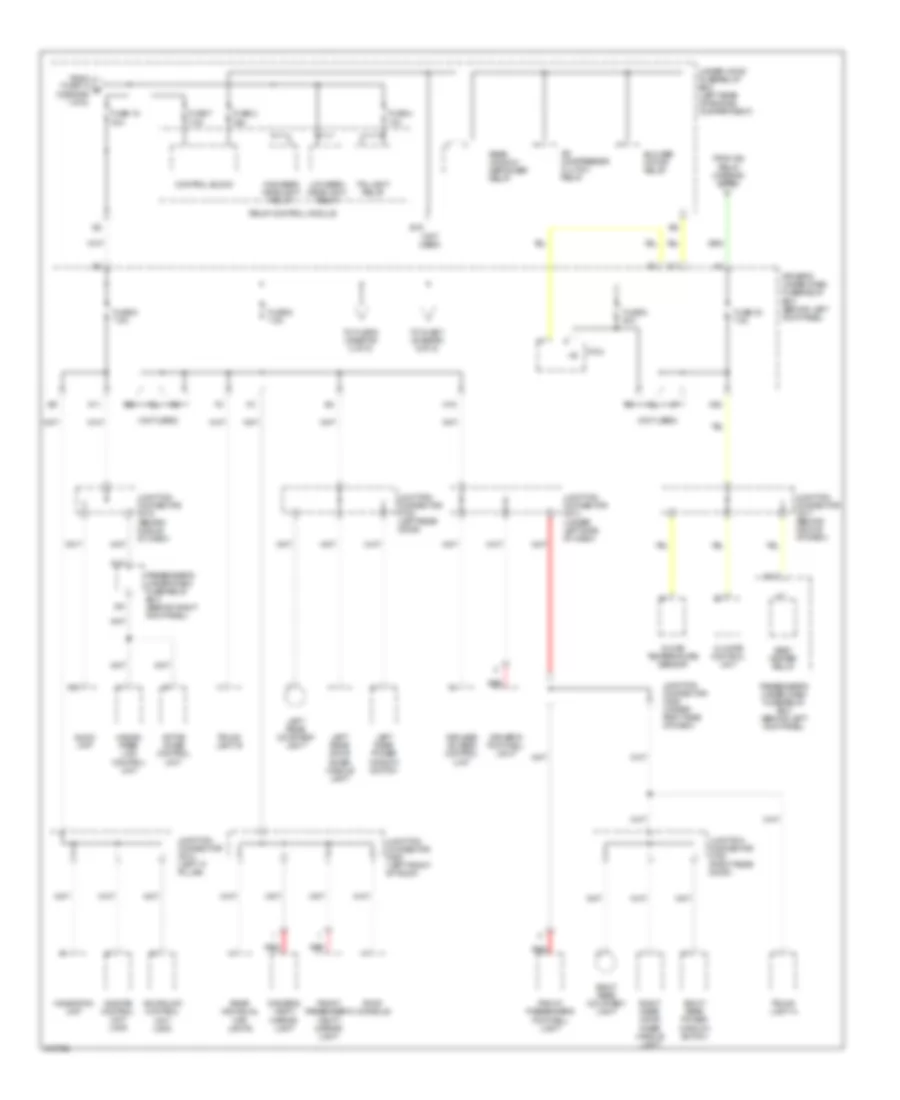 Power Distribution Wiring Diagram (3 of 5) for Acura RL 2005