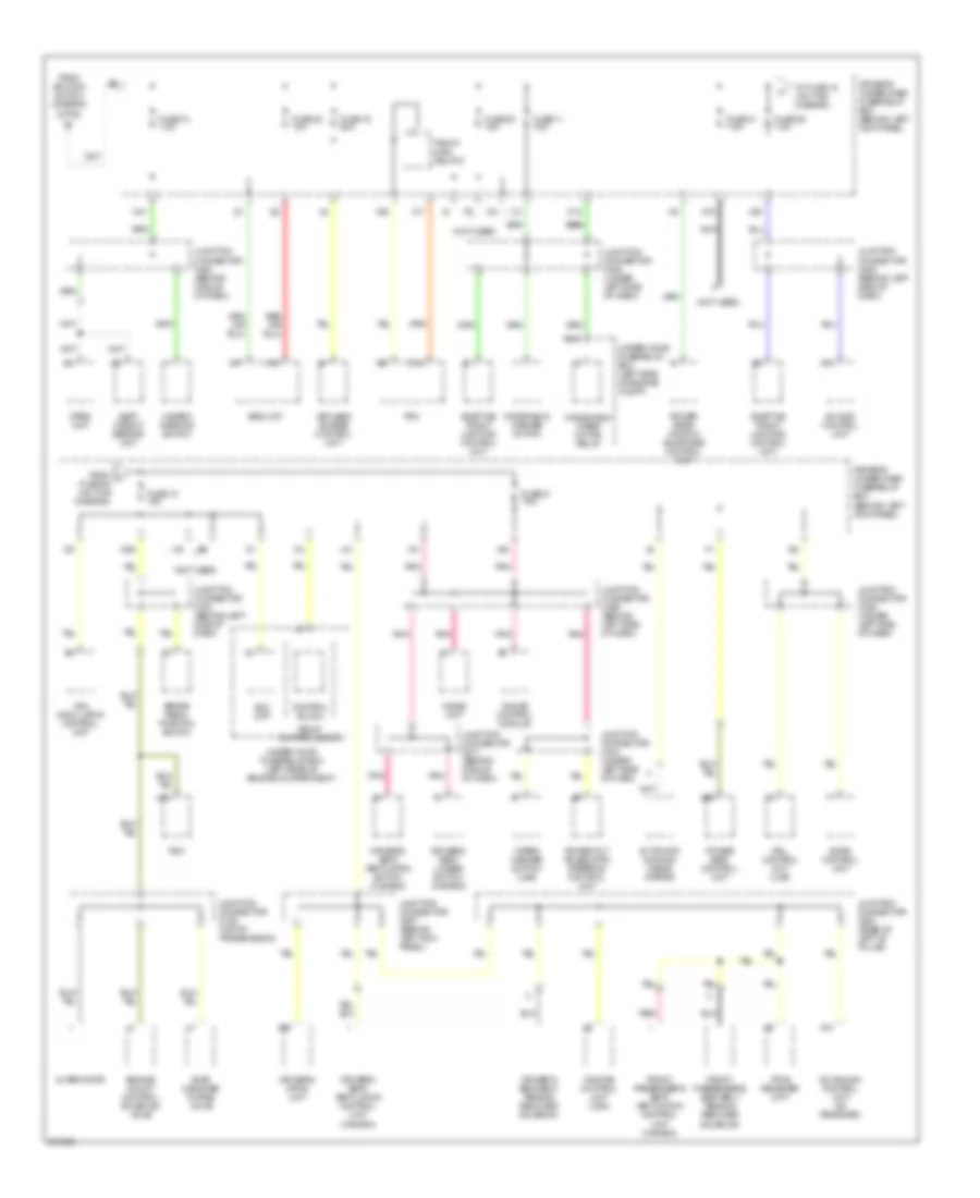 Power Distribution Wiring Diagram 4 of 5 for Acura RL 2005