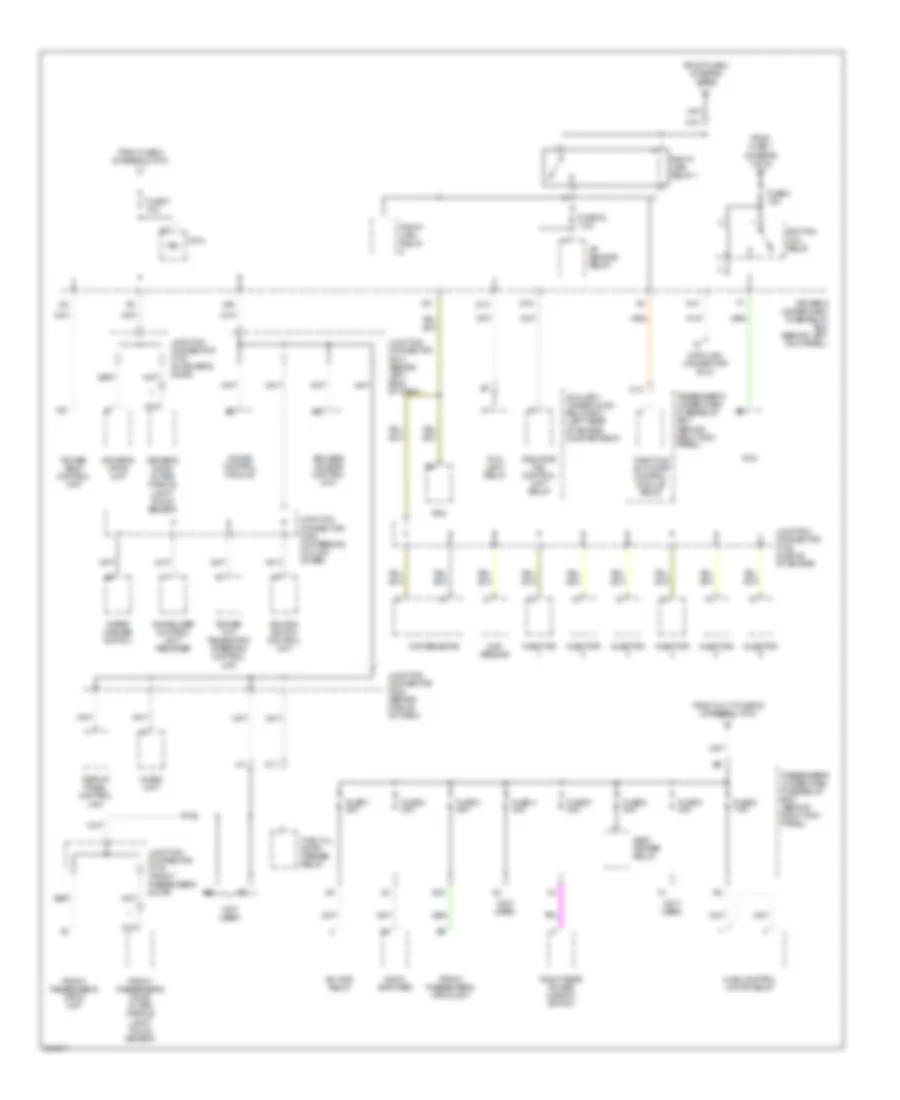 Power Distribution Wiring Diagram (5 of 5) for Acura RL 2005