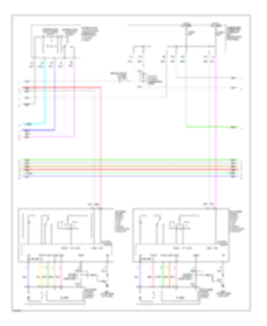 Power Windows Wiring Diagram 2 of 3 for Acura RL 2005