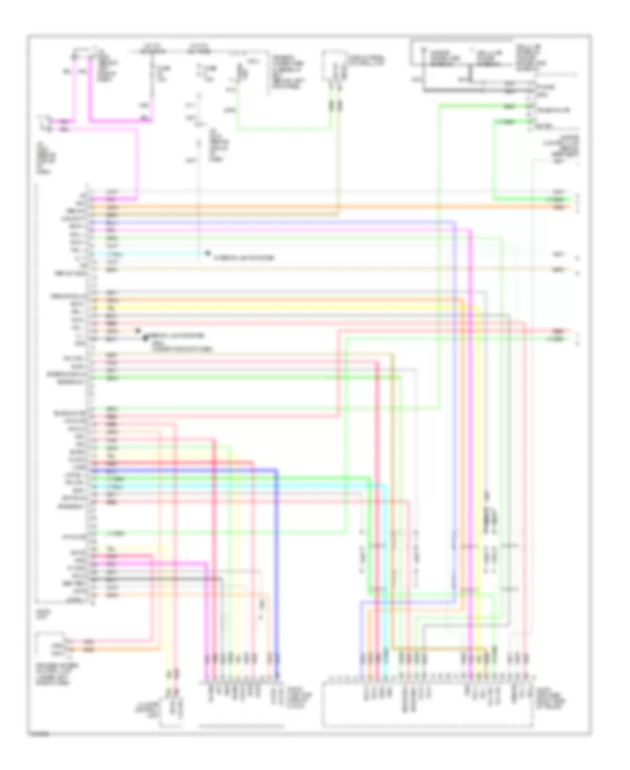 Radio Wiring Diagram USA 1 of 5 for Acura RL 2005