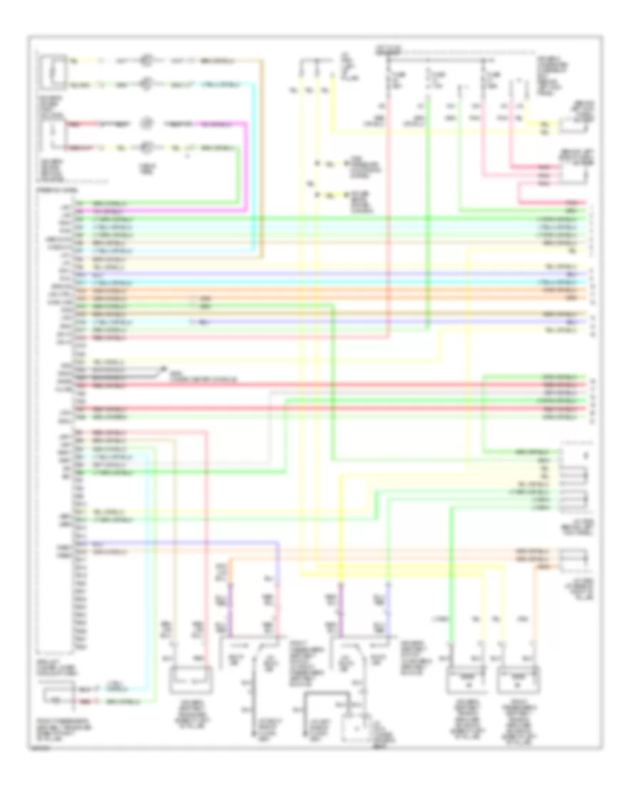 Supplemental Restraints Wiring Diagram 1 of 3 for Acura RL 2005