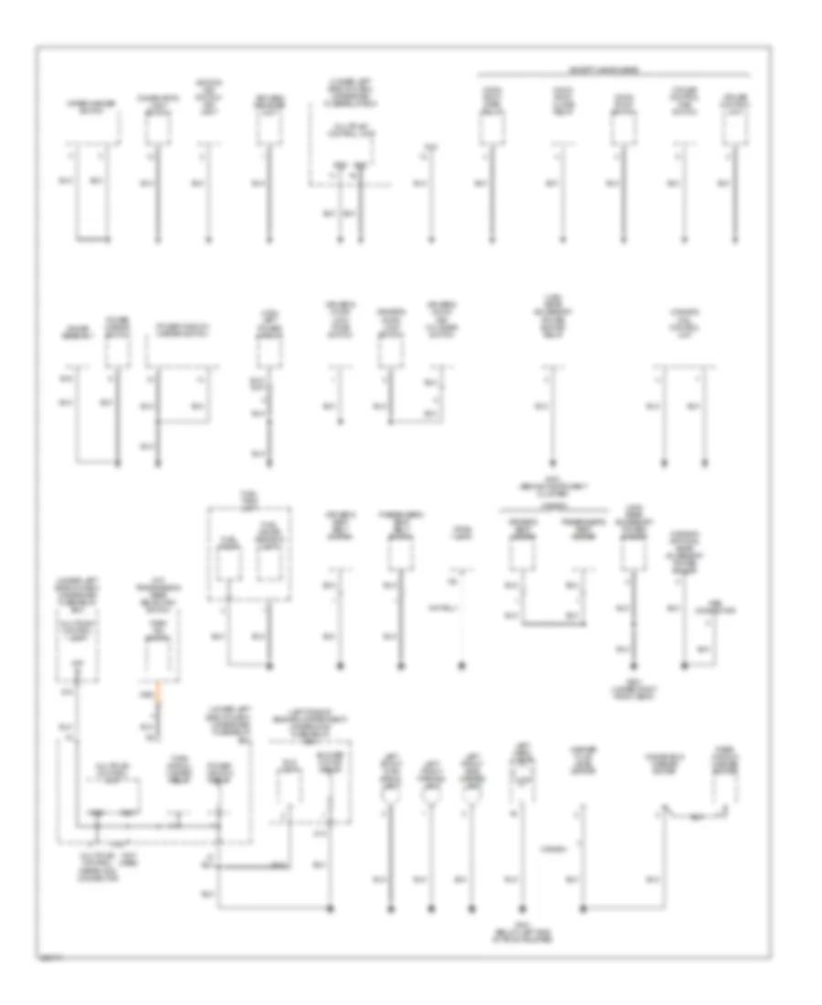 Ground Distribution Wiring Diagram (2 of 3) for Acura RSX 2005