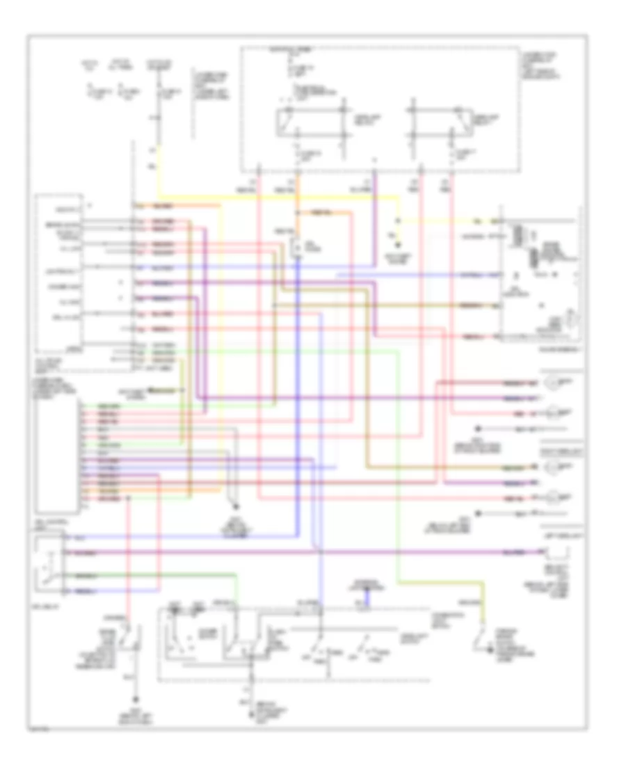 Headlamps Wiring Diagram, with DRL for Acura RSX 2005