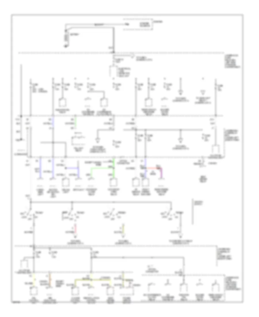 Power Distribution Wiring Diagram 1 of 4 for Acura RSX 2005