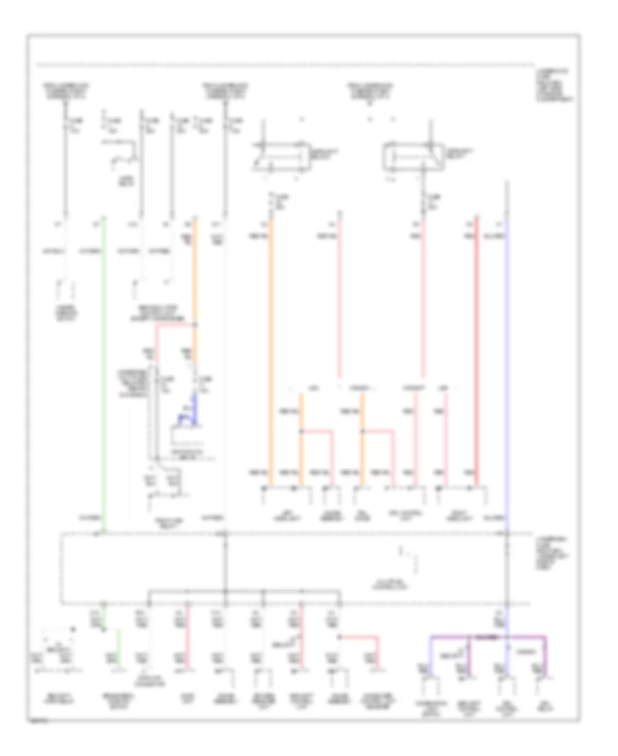 Power Distribution Wiring Diagram (2 of 4) for Acura RSX 2005
