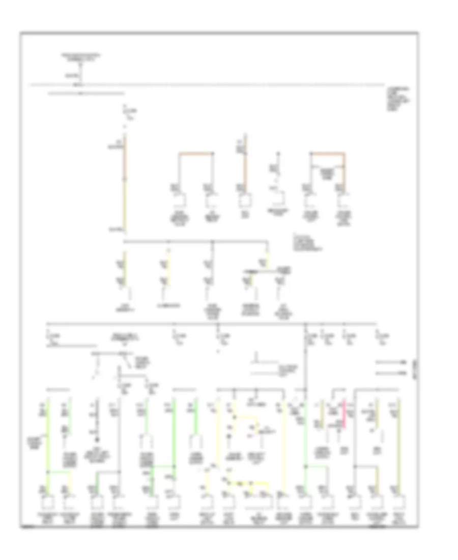 Power Distribution Wiring Diagram 3 of 4 for Acura RSX 2005
