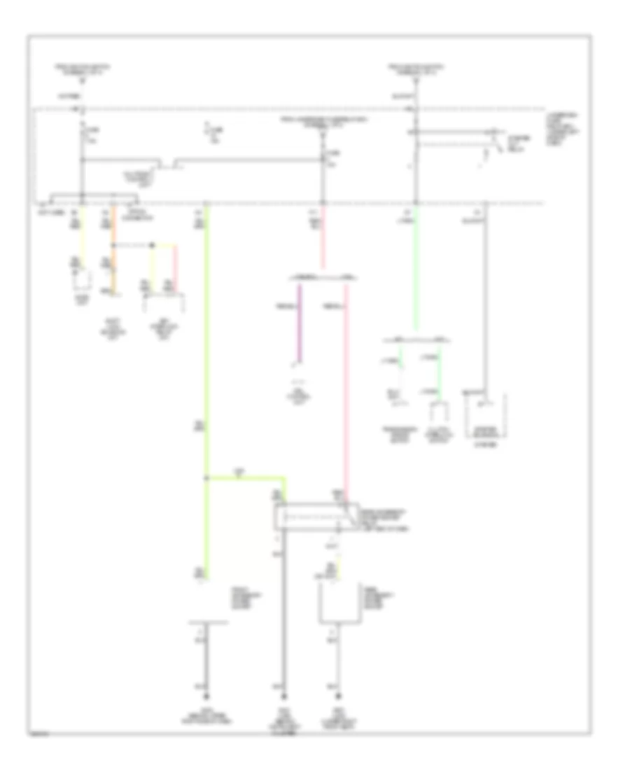 Power Distribution Wiring Diagram 4 of 4 for Acura RSX 2005